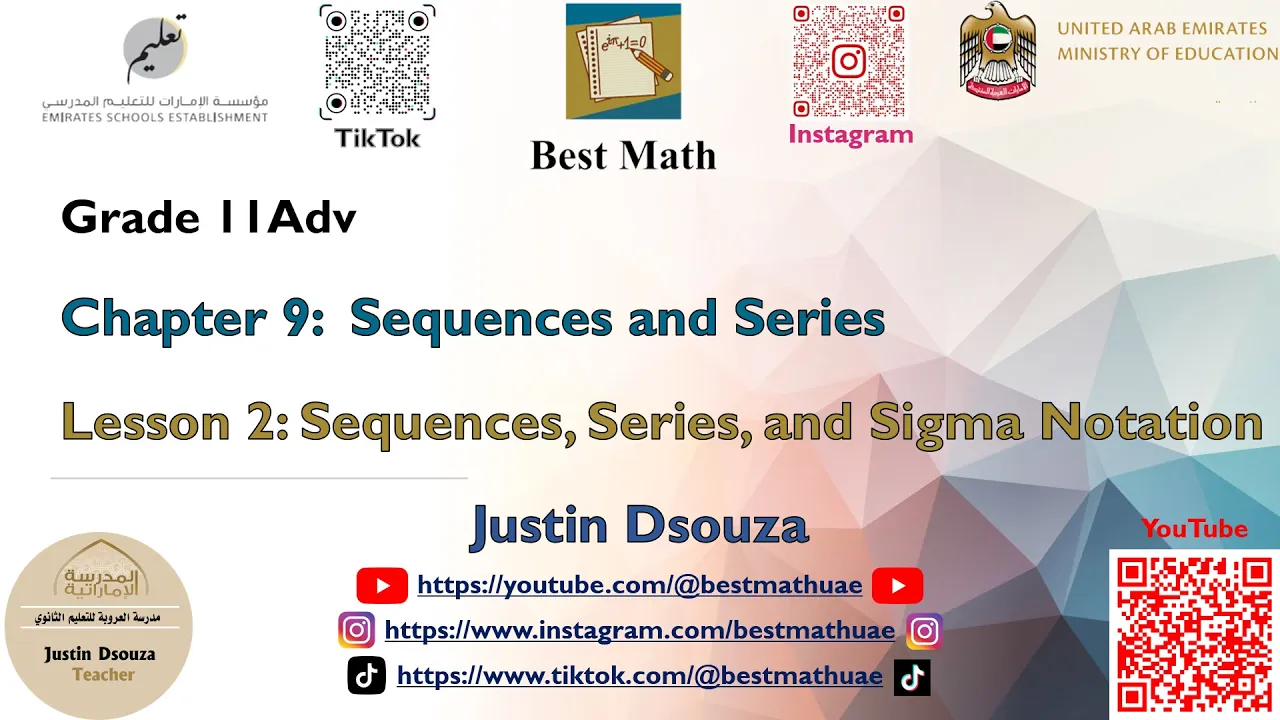 Sequences, Series, and Sigma Notation | Sequences and Series |