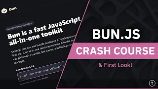 Bun Crash Course JavaScript Runtime Bundler Transpiler