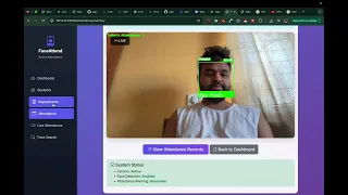 Face Recognition Attendance System - Django OpenCV AI Final Year Project with Source Code 2025