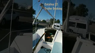 Docking on a Trailer Catalina 22 #catalina22 #catalina