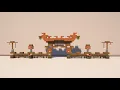 Minecraft How to Build a Base Japanese Wall Fence Design with Gate Tutorial