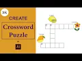 How to create a crossword puzzle in Adobe illustrator puzzle worksheets