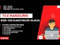 File File Class File Handling in Java Introduction Advance Java Complete Java