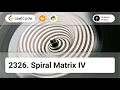 2326 Spiral Matrix IV LeetCode Medium Python Solution Array Matrix Simulation Linked List
