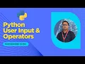 Python User Input Operators