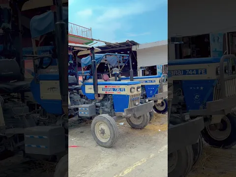 Swaraj 744 and 735 FE tractor #swarajshop #automobile #alight #farming #lstractor