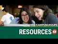 How To Find Helpful CampusGroups Resources
