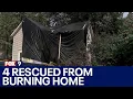 4 rescued from burning home in Waconia