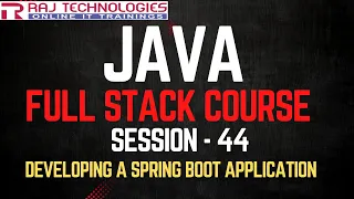 Session - 44 Java Full Stack Developer Course Developing a Spring Boot Application in STS
