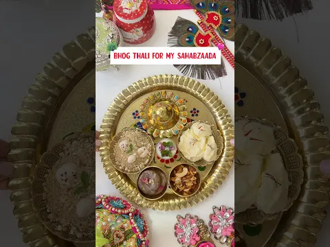 Aaj Thursday ko banai Janamashtami thali🦚Kanha ji khush ho gye 🌻Sahabzade ke KAAND ☠️🫪