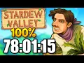I 100 d Stardew Valley as quickly as possible