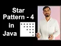 Star Pattern - 4 Program Logic in Java by Deepak