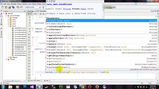 Formatting day using SimpleDateFormat in Java Netbeans