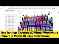 Step by Step creating 3D Visual Warehouse Report in Power BI using 3DBI