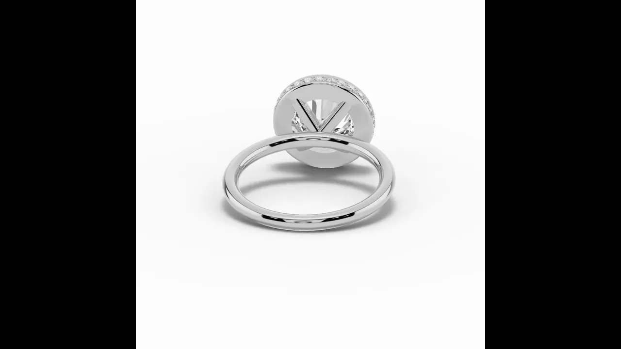 Round Nova Halo Engagement Ring