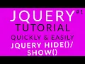 jQuery Tutorial 1 jQuery Effects - Hide and Show Ujjwal Technical Tips
