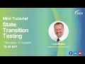 Mini Tutorial with Lloyd Roden State Transition Testing