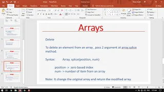 Array splice