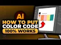 How To Put Color Code in Illustrator 100 WORKS NO Yapping To The Point FAST EASY