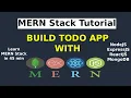 MERN Stack Tutorial - Build Todo App With Node JS Express React MongoDB