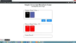 My BlackJack Demo Game with Javascript