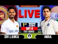 Live India vs Sri Lanka 1st Test Day 4 Live Cricket Score commentary IND vs SL Test Series