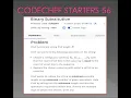 CODECHEF - Starters 56 Contest
