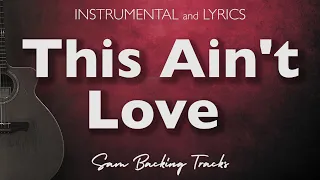 this aint love joss stone acoustic karaoke 