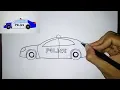 Download Lagu Cara Menggambar Mobil Polisi Untuk Anak | How to draw police car for kids