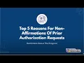 Prior Authorization Rejection Reasons and Reminders