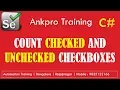 Selenium with C 17 - How to count checked and unchecked checkboxes using find elements method