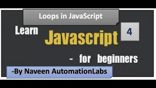 Different Loops for while do-while for-in for-of in JavaScript - Part