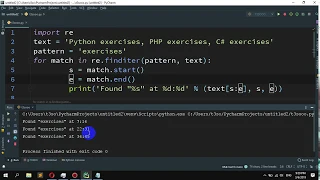How to find the occurrence and position of the substrings within a string in Python