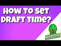 How to change the draft time on Yahoo fantasy football