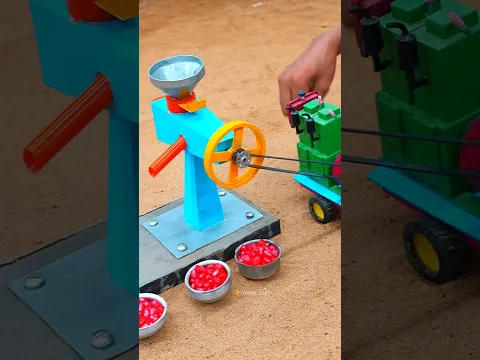 DIY Mini Pomegranate Fruit Juice Making Machine | Diesel Engine Powered | Miniature Project