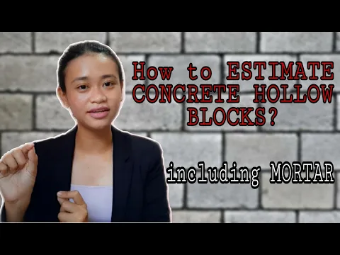 Download MP3 HOW TO ESTIMATE CONCRETE HOLLOW BLOCKS per 1 SQM| Including Mortar | CHB QUANTITY AND COST| PH