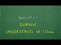 Domain of a Function - Understand in 10 min