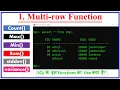 multi row function in sql Oracle Database