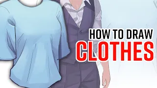 How to Draw Anime Clothes BEGINNER Tutorial