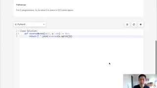 Leetcode - Reverse Words in a String Python