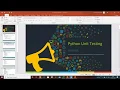 Unit testing of Python Module using unittest