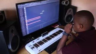 thulane da producer falcon deep original mix in da studio