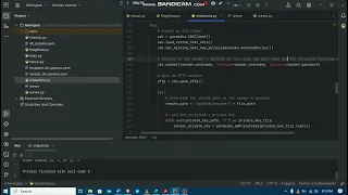 python code for secure file sharing