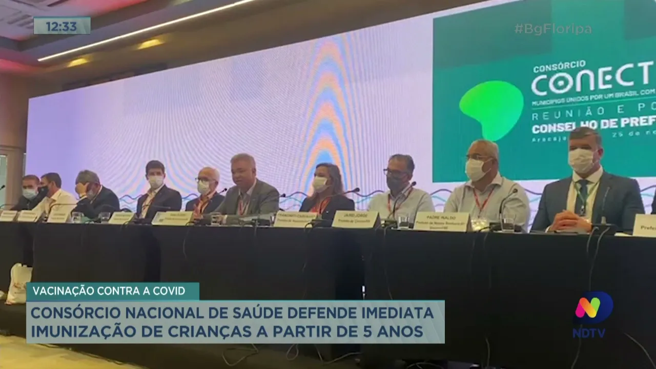 Consórcio Nacional de Saúde defende imediata imunização de crianças a partir de 5 anos