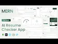 Build a Full-Stack AI Resume Checker App MERN ATS Score AI Rewrites Version History