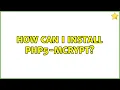 How can I install php5-mcrypt