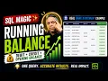 SQL Magic Calculate Running Balance in One Query