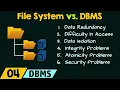 File System vs Database Management System