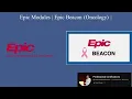 Epic Systems modules Epic Beacon Oncology