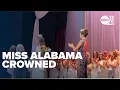 Miss Alabama accepting her crown